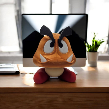 Goomba Piggy Bank 3D Printed Model - Banks Game Collectible Figurine fan art desk pet image 0