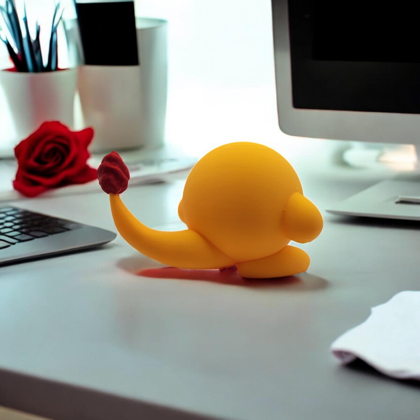 Charmander kirby 3D Printed Model - Kirby Game Collectible Figurine fan art desk pet image 5