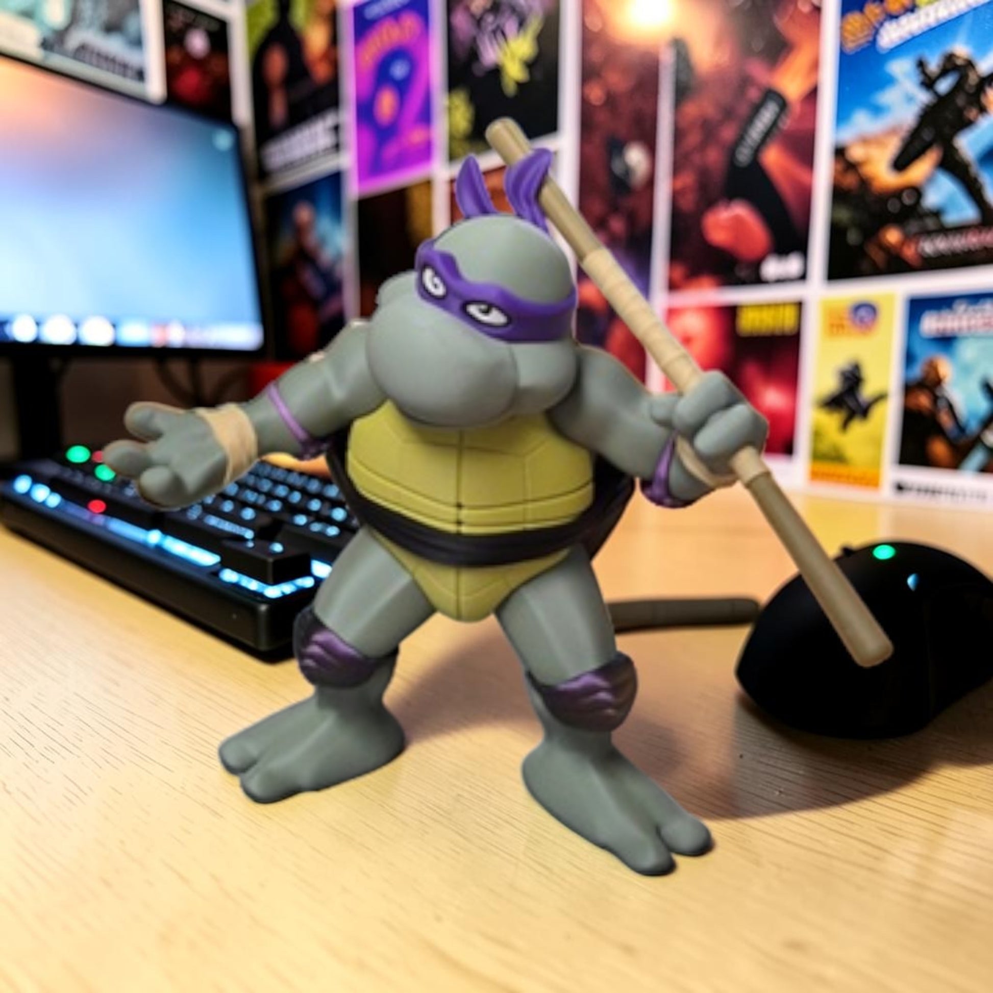 Donatello Ninja Turtle Fan Art - 3D Printed Desk Pet image 2