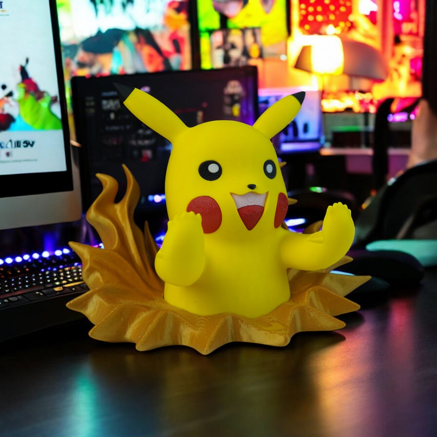 Pikachu Switch Dock 3D Print - Pokemon Console Holder & Stand image 7