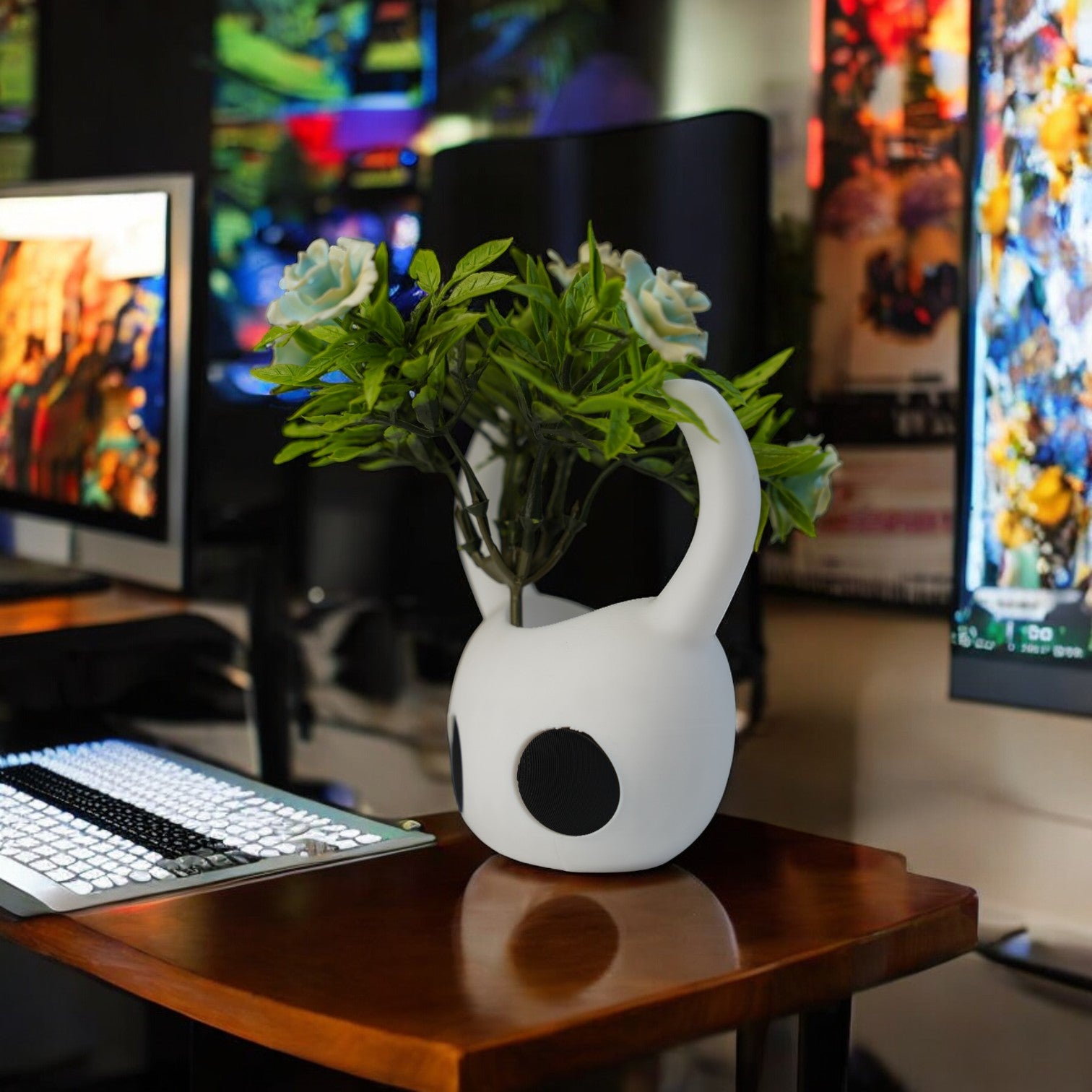 Hollow Knight Plant Pot - 3D Printed Geeky Succulent Planter image 1
