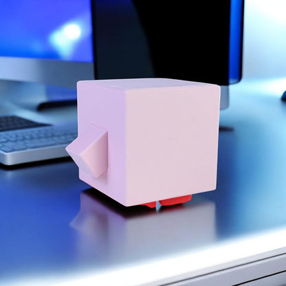 Minecraft Kirby 3D Printed Model - Kirby Game Collectible Figurine fan art desk pet image 1