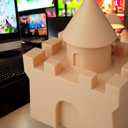 3D Printed Sand Castle Container - Beach Themed Desk Organizer image 2