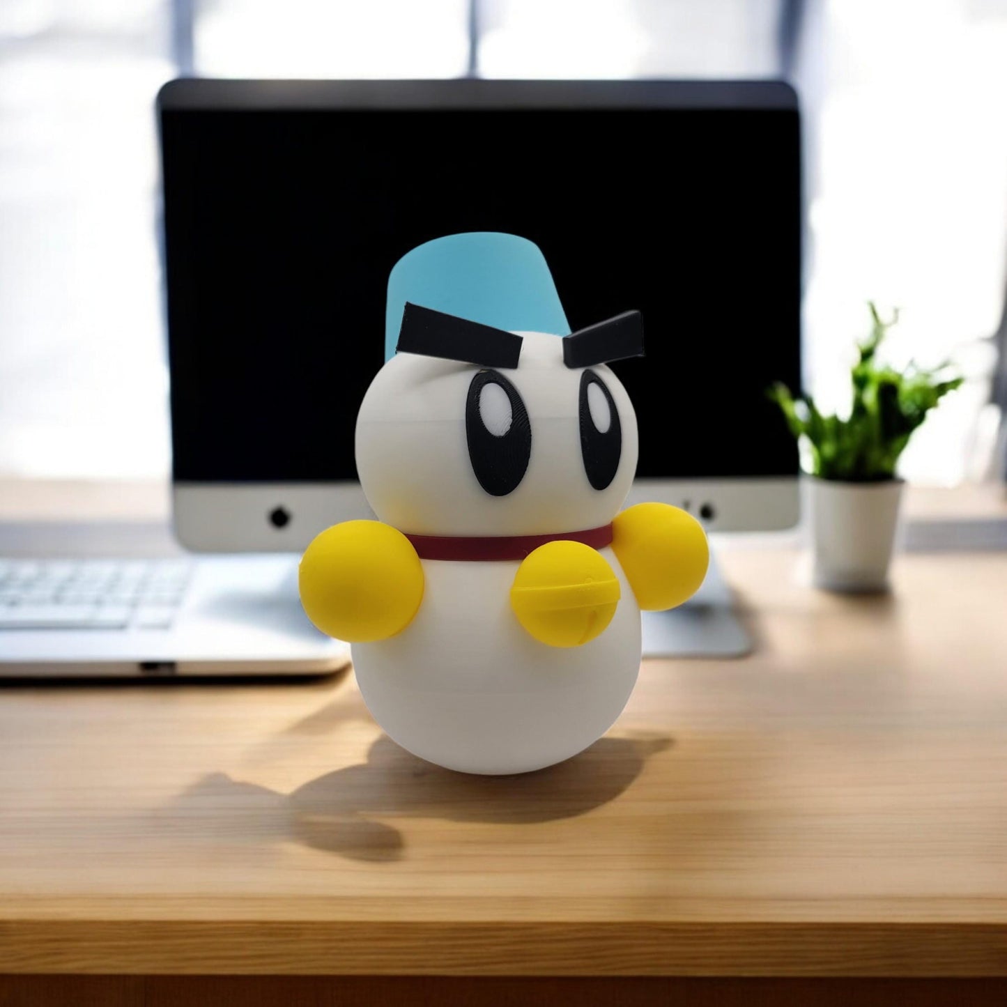 Chilly 3D Printed Model - Kirby Game Collectible Figurine fan art desk pet image 1