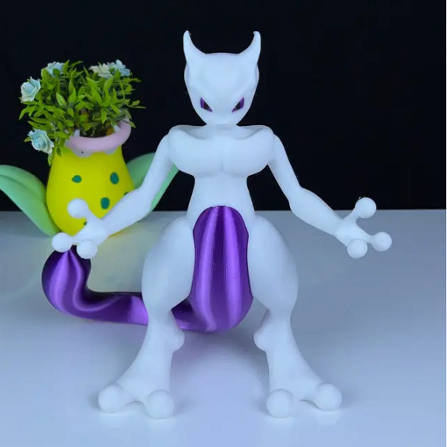 Mewtwo 3D Printed Model - Pokemon Game Collectible Figurine fan art desk pet image 0