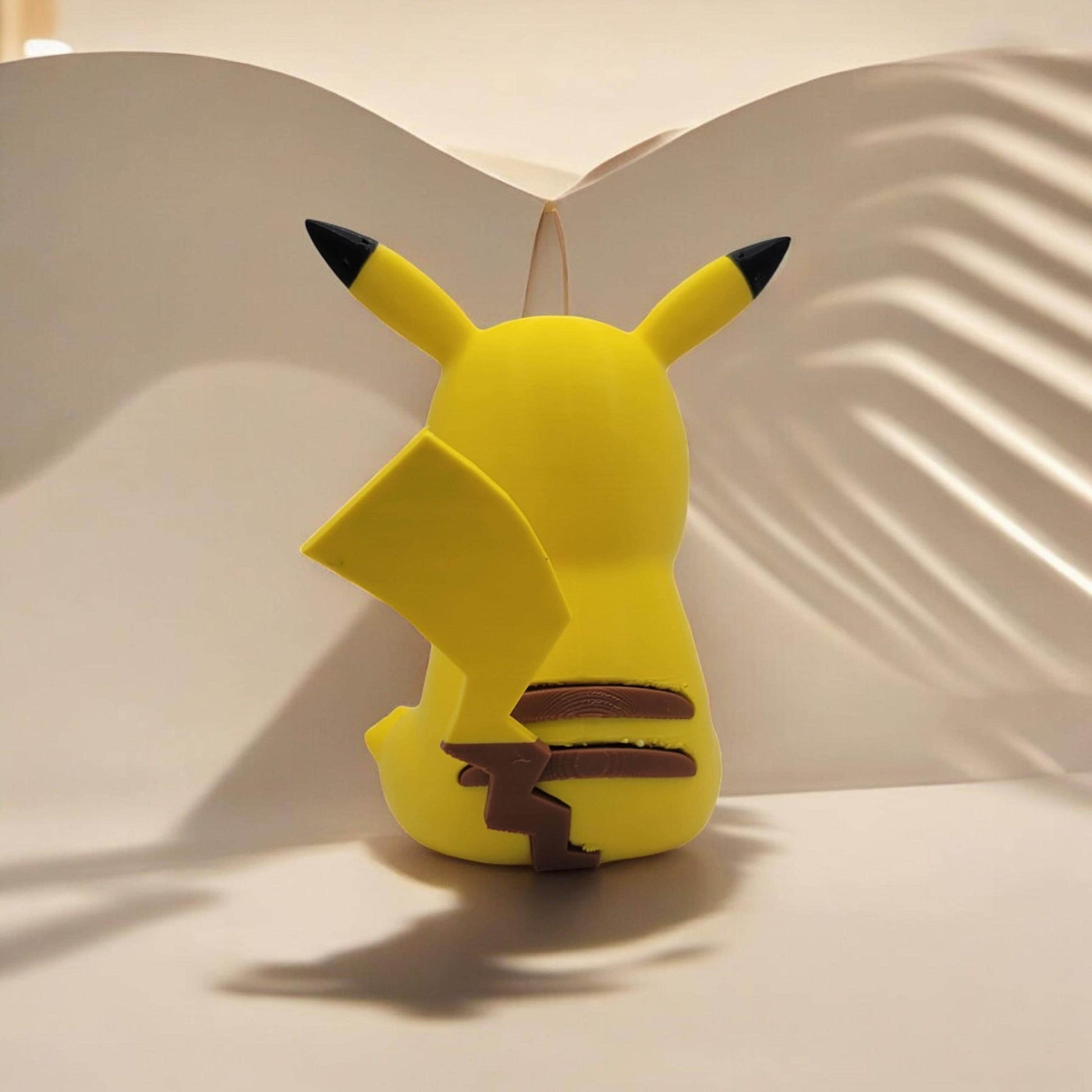 Sitting Pikachu 3D Printed Model - Pokemon Game Collectible Figurine fan art desk pet image 5