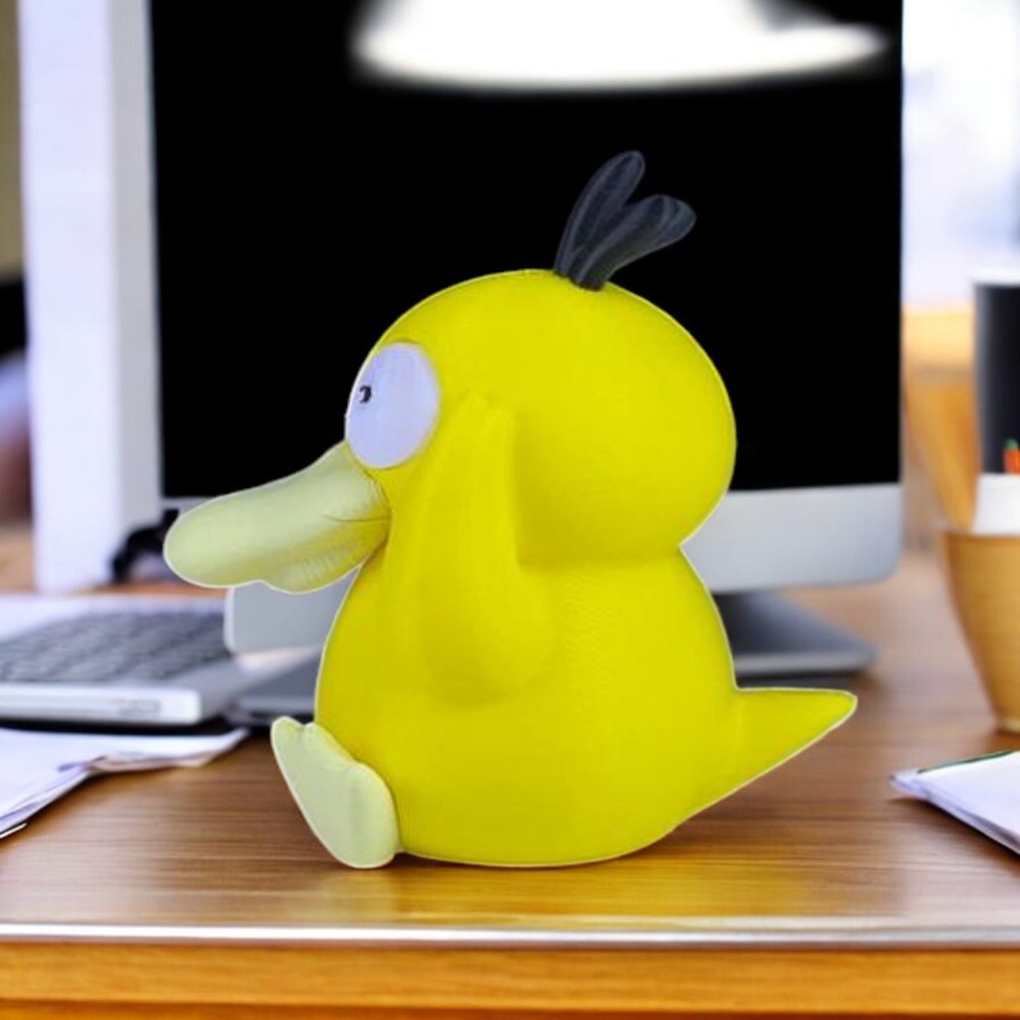 Psyduck 3D Printed Model - Pokemon Game Collectible Figurine fan art desk pet image 1