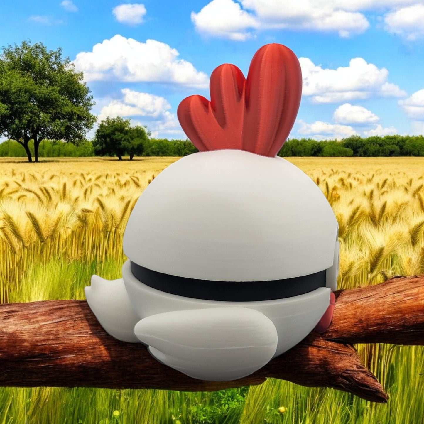 Chikipi Pokeball 3D Printed Model - Palworld Game Collectible Figurine fan art desk pet image 4