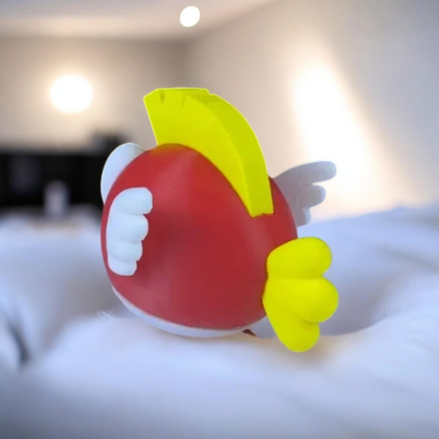 Cheep Cheep 3D Printed Model - Super Mario Game Collectible Figurine fan art desk pet image 2