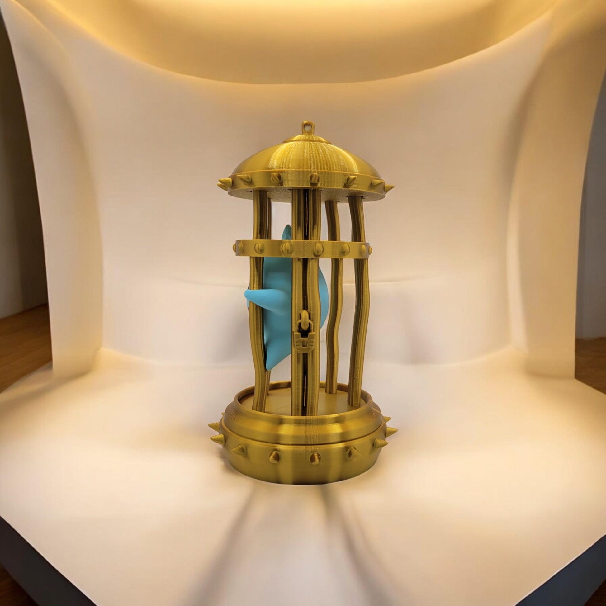 Lumalee in Cage 3D Printed Model - Super Mario Bros Game Collectible Figurine fan art desk pet image 7