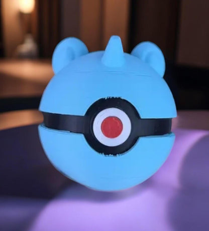 Lapras Pokeball 3D Printed Model - Pokeball Game Collectible Figurine fan art desk pet image 0