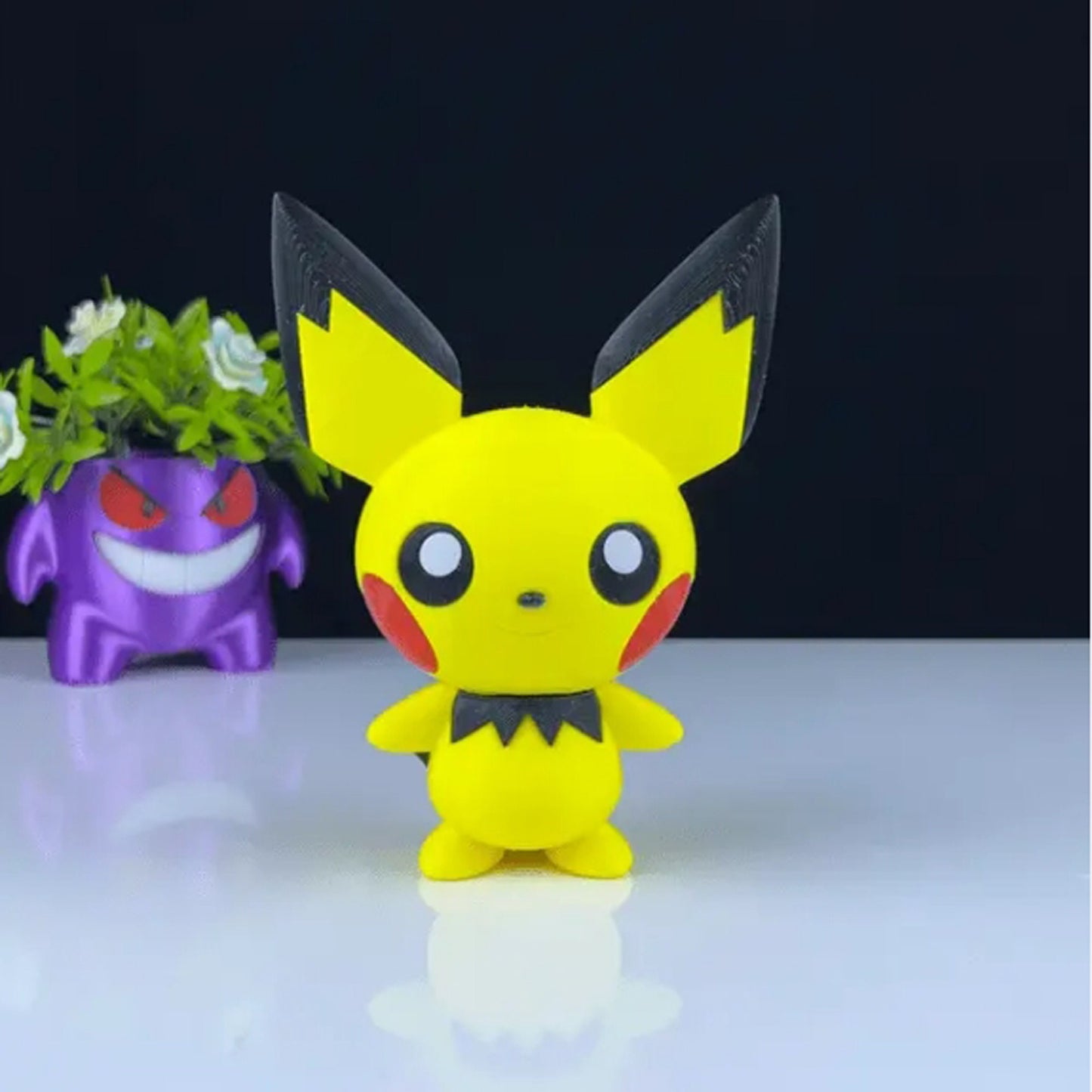 Pichu 3D Printed Model - Pokemon Game Collectible Figurine fan art desk pet image 0