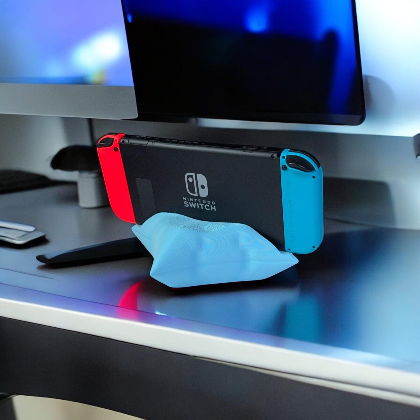 Pillow Nintendo Switch Holder 3D Printed Model - Accessories Game Collectible Figurine fan art desk pet image 4