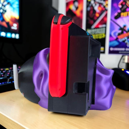 Gastly Nintendo Switch Dock Cover - 3D Printed Pokemon Inspired Fan Art - Gamer Desk Decor & Accessory image 3