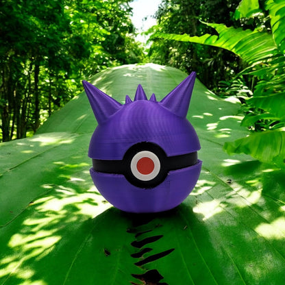 Gengar Pokeball 3D Printed Model - Pokeball Game Collectible Figurine fan art desk pet image 1