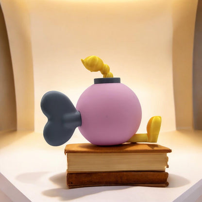 Bombette 3D Printed Model - Super Mario Game Collectible Figurine fan art desk pet image 3