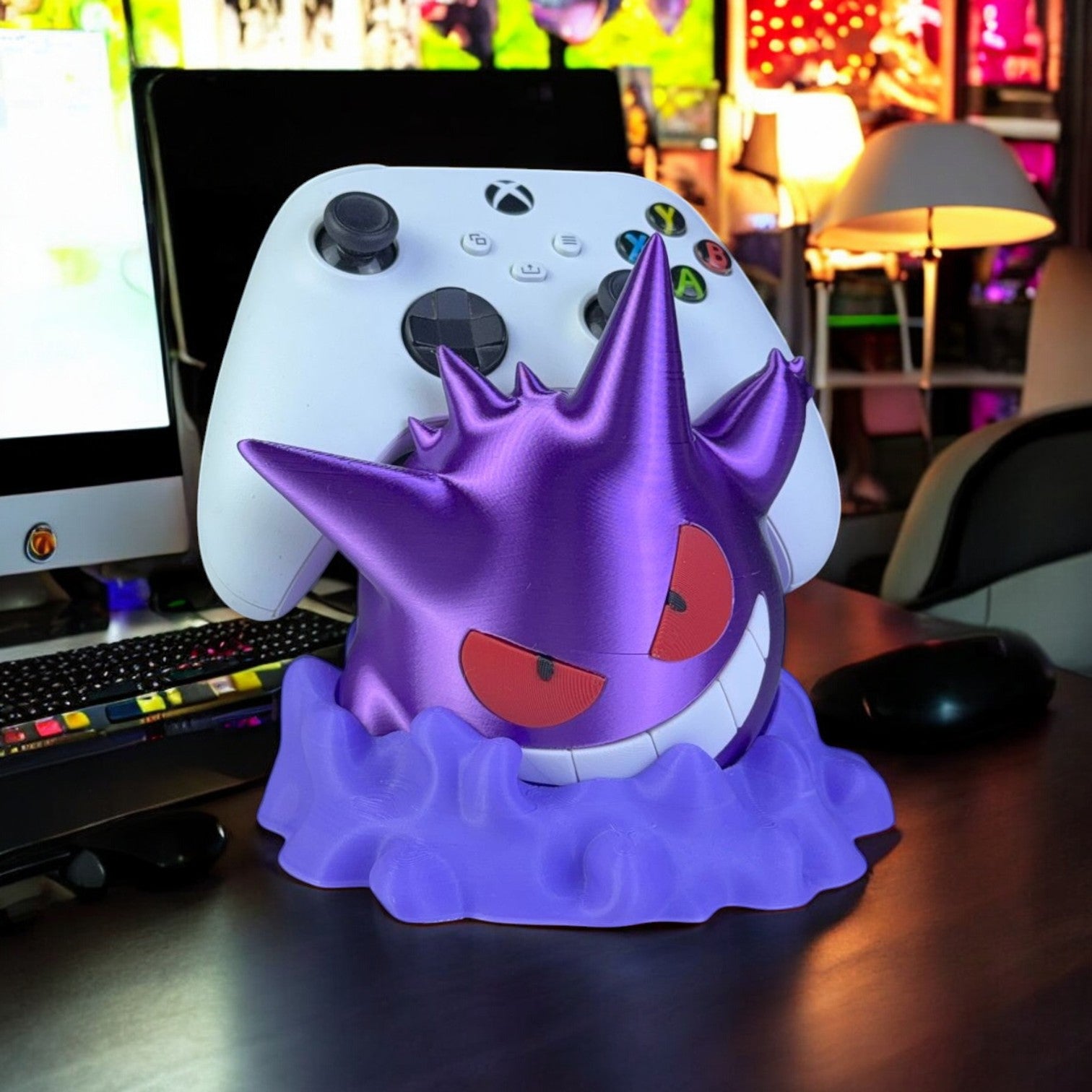 Gengar Gateway Controller Holder 3D Printed Model - Accessories Game Collectible Figurine fan art desk pet image 0