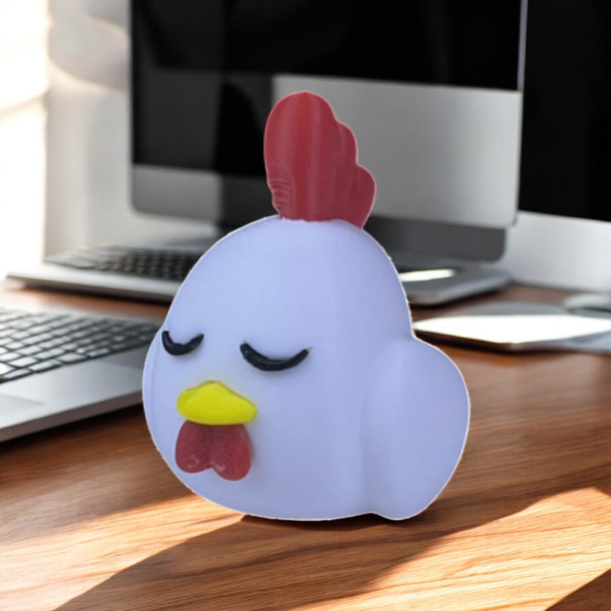 Sleepy Chikipi 3D Printed Model - Palworld Game Collectible Figurine fan art desk pet image 0