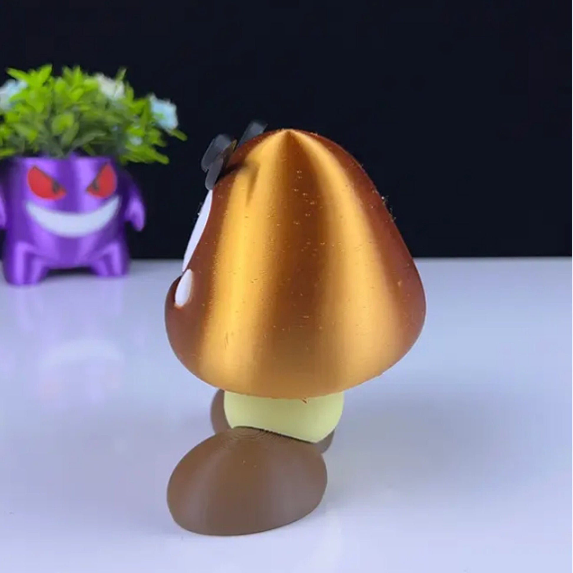 Goomba 3D Printed Model - Super Mario Bros Game Collectible Figurine fan art desk pet image 1