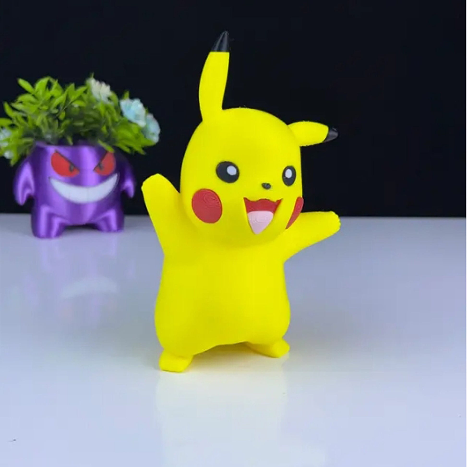 Pikachu 3D Printed Model - Pokemon Game Collectible Figurine fan art desk pet image 2