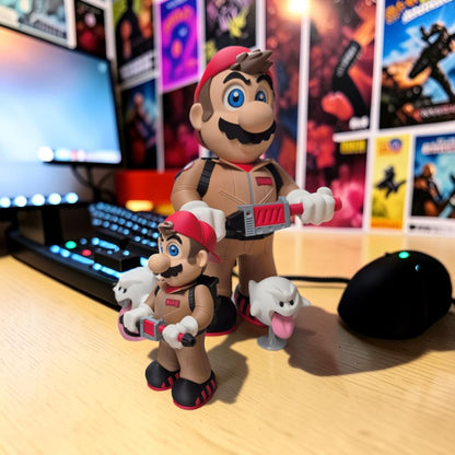 Ghostbuster Mario 3D Print - Super Mario Game Collectible Figurine image 5