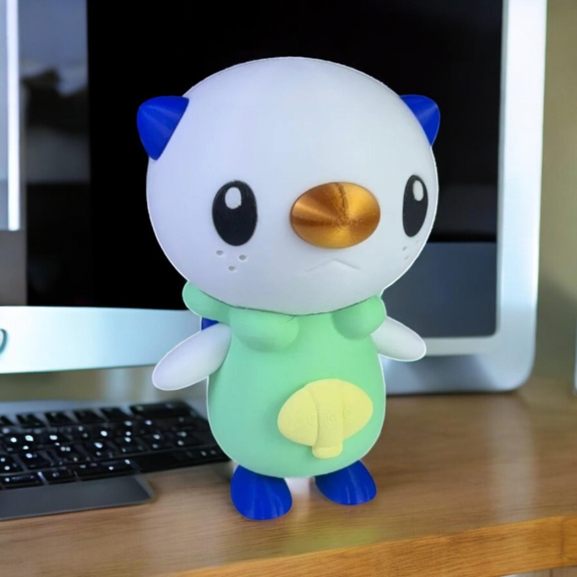 Oshawott 3D Printed Model - Pokemon Game Collectible Figurine fan art desk pet image 5