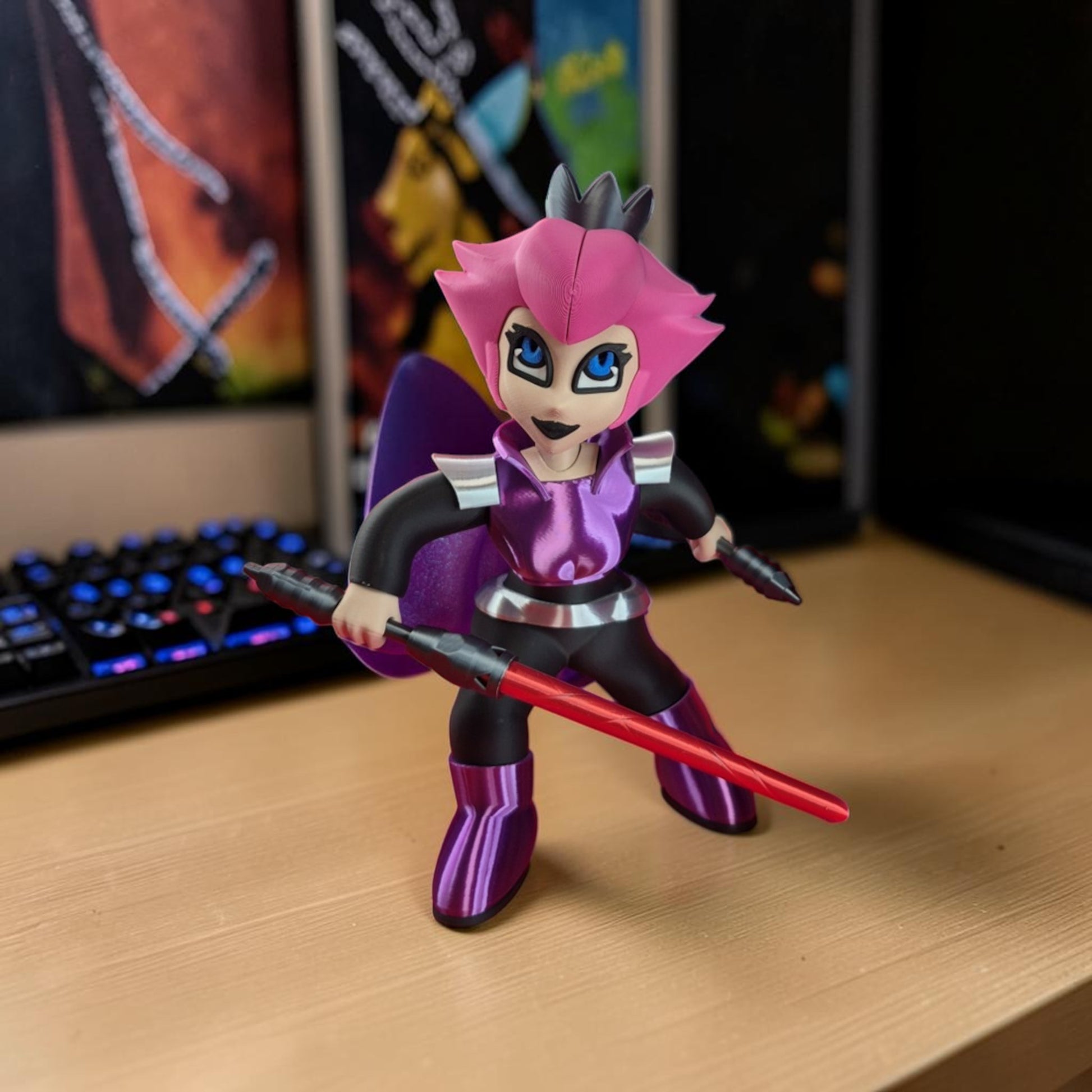 Peach Imperial Galactic Fan Art - 3D Printed Desk Pet image 0