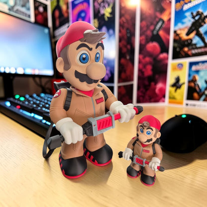 Ghostbuster Mario 3D Print - Super Mario Game Collectible Figurine image 3