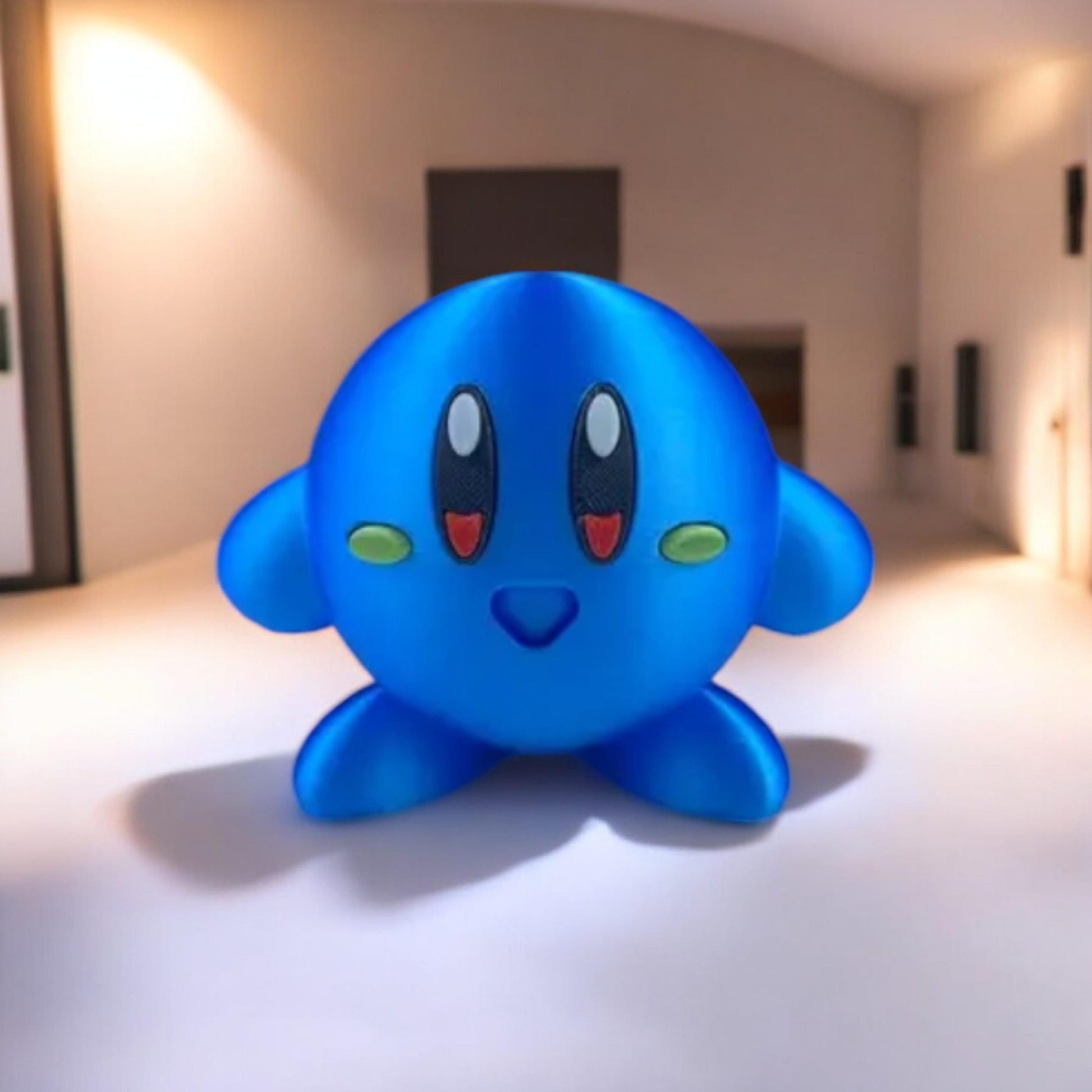 Squirtle Kirby 3D Printed Model - Kirby Game Collectible Figurine fan art desk pet image 0