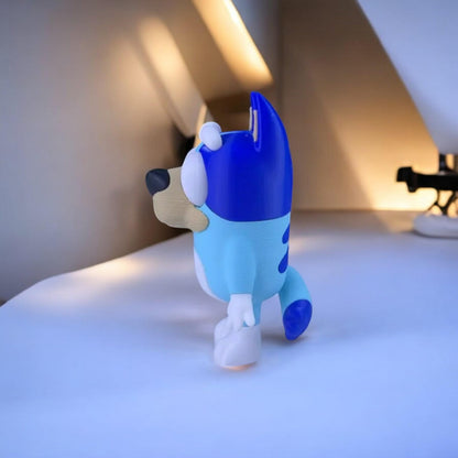 Bluey 3D Printed Model - Game Collectible Figurine fan art desk pet image 1