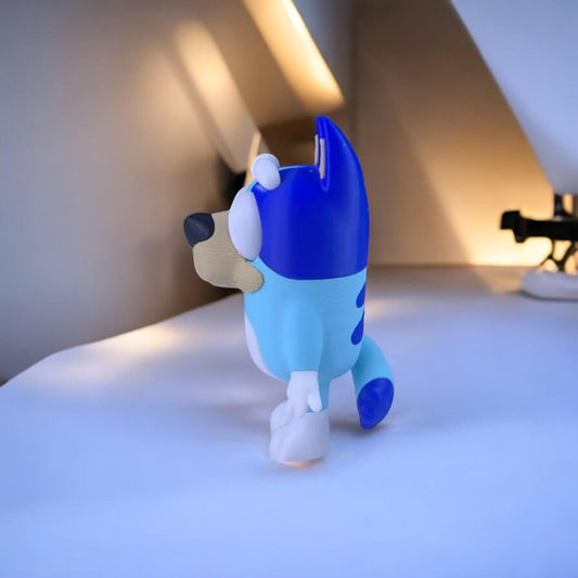 Bluey 3D Printed Model - Game Collectible Figurine fan art desk pet image 1