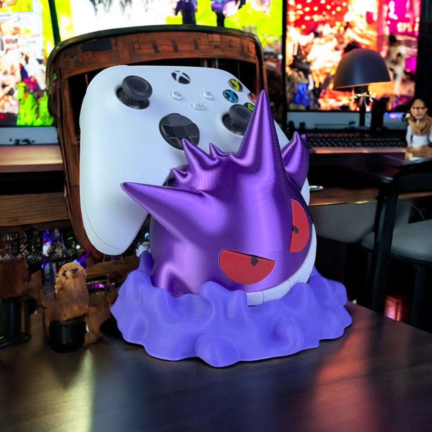 Gengar Gateway Controller Holder 3D Printed Model - Accessories Game Collectible Figurine fan art desk pet image 2