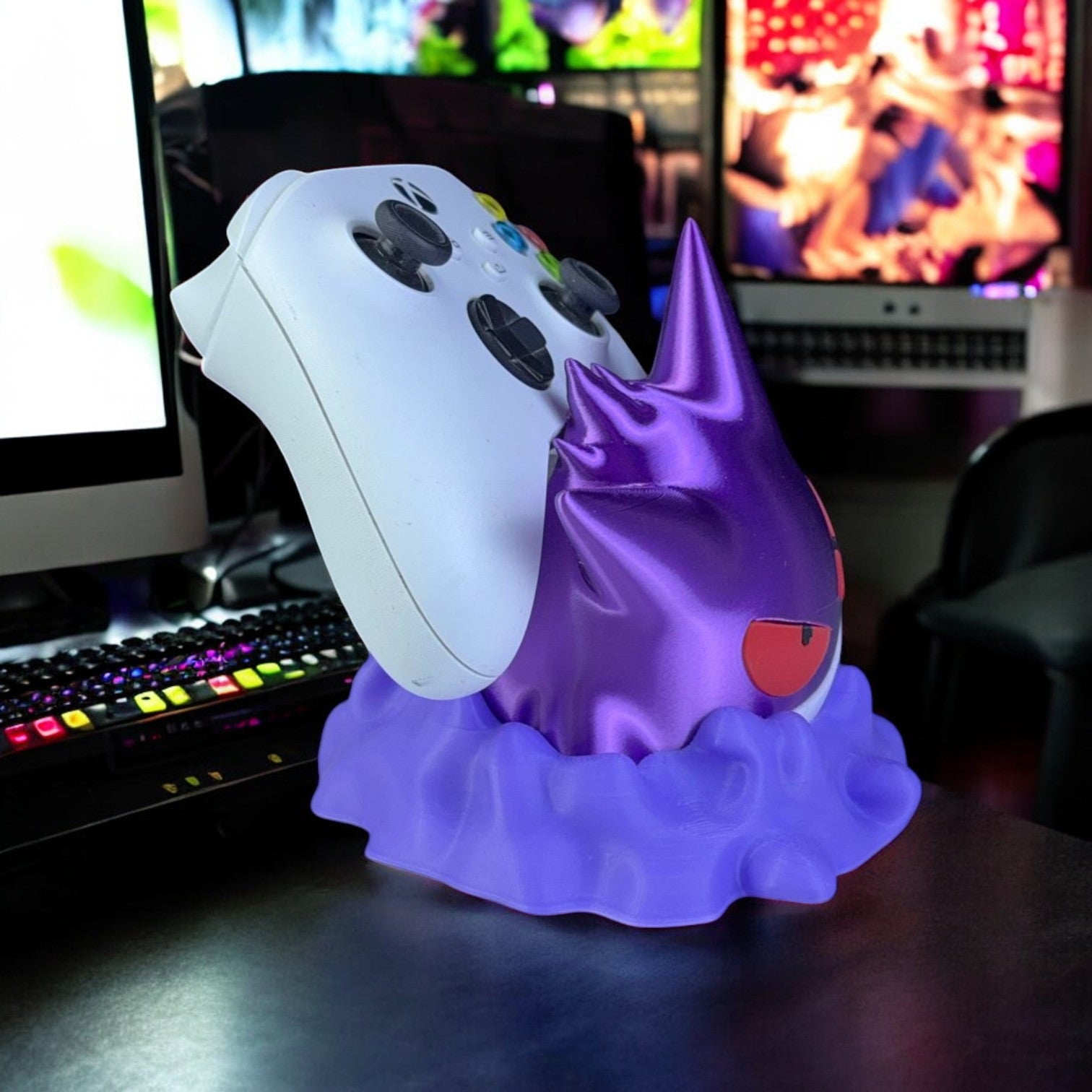 Gengar Gateway Controller Holder 3D Printed Model - Accessories Game Collectible Figurine fan art desk pet image 3