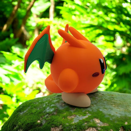 Kirby Charizard 3D Printed Model - Kirby Pokemon Game Collectible Figurine fan art desk pet image 3