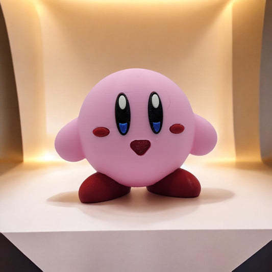 Kirby 3D Printed Model - Kirby Game Collectible Figurine fan art desk pet image 0
