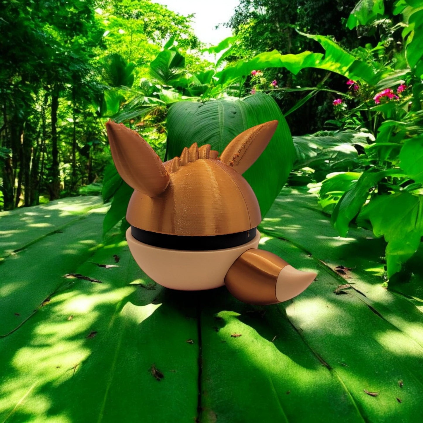 Eevee Pokeball 3D Printed Model - Pokeball Game Collectible Figurine fan art desk pet image 4