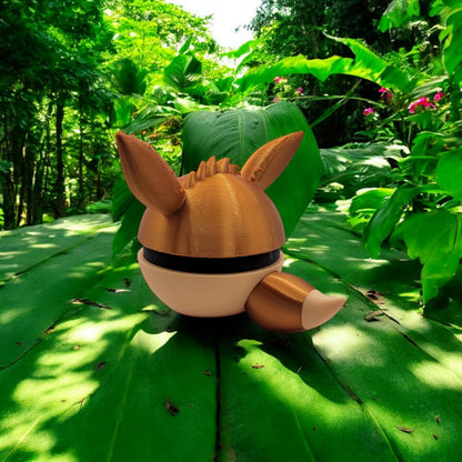 Eevee Pokeball 3D Printed Model - Pokeball Game Collectible Figurine fan art desk pet image 4