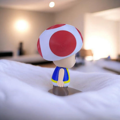 Toad 3D Printed Model - Super Mario Game Collectible Figurine fan art desk pet image 1
