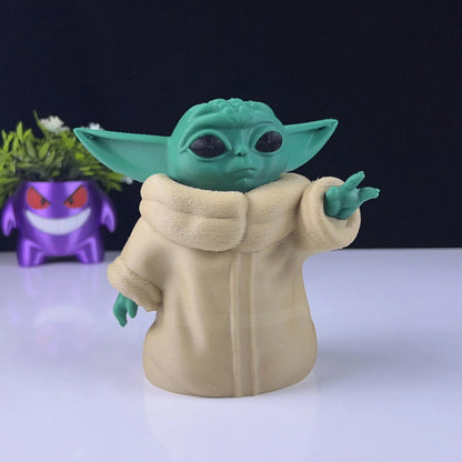 Baby Yoda 3D Printed Model - Mandalorean Game Collectible Figurine fan art desk pet image 6