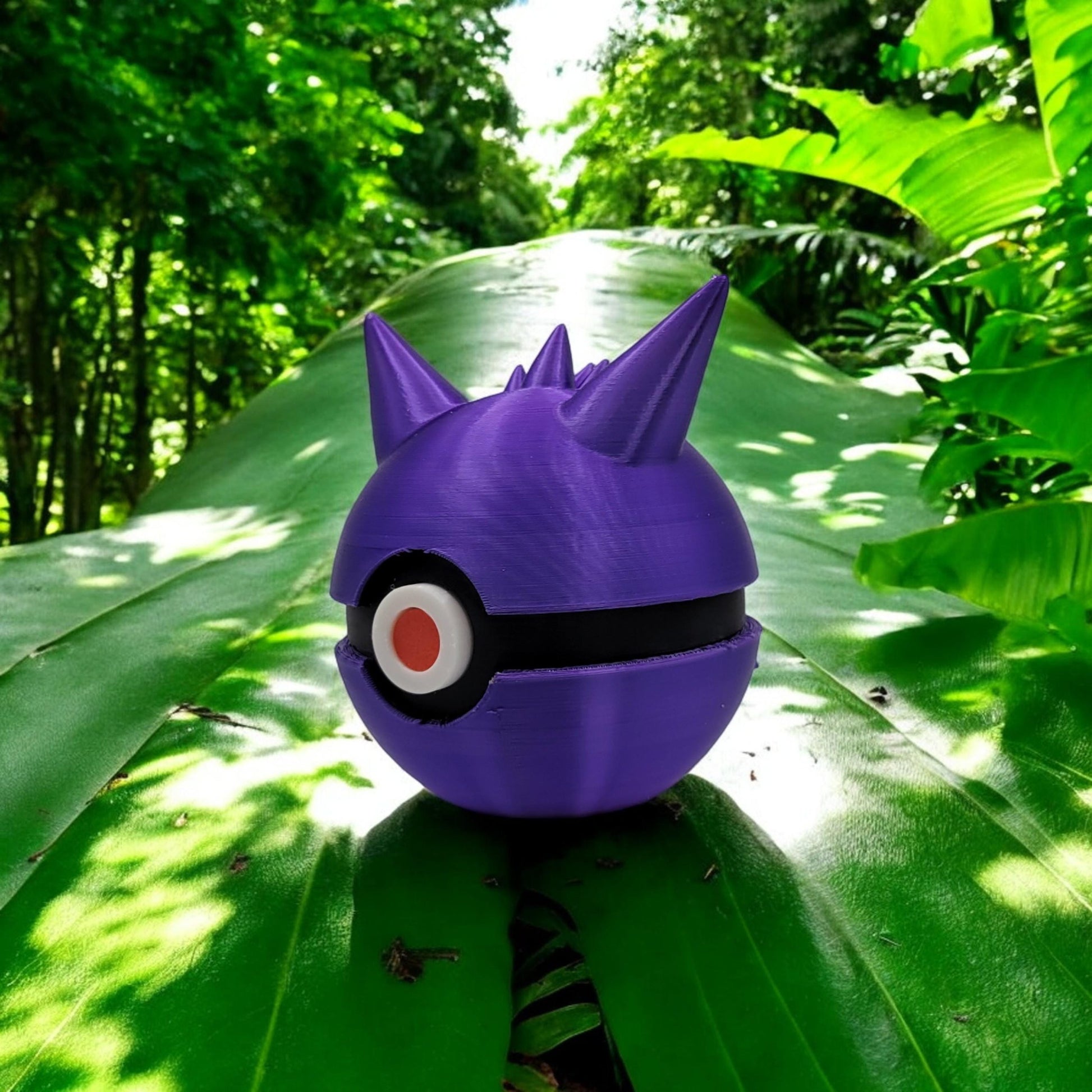 Gengar Pokeball 3D Printed Model - Pokeball Game Collectible Figurine fan art desk pet image 0