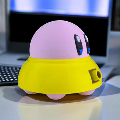 UFO Kirby 3D Printed Model - Kirby Game Collectible Figurine fan art desk pet image 1