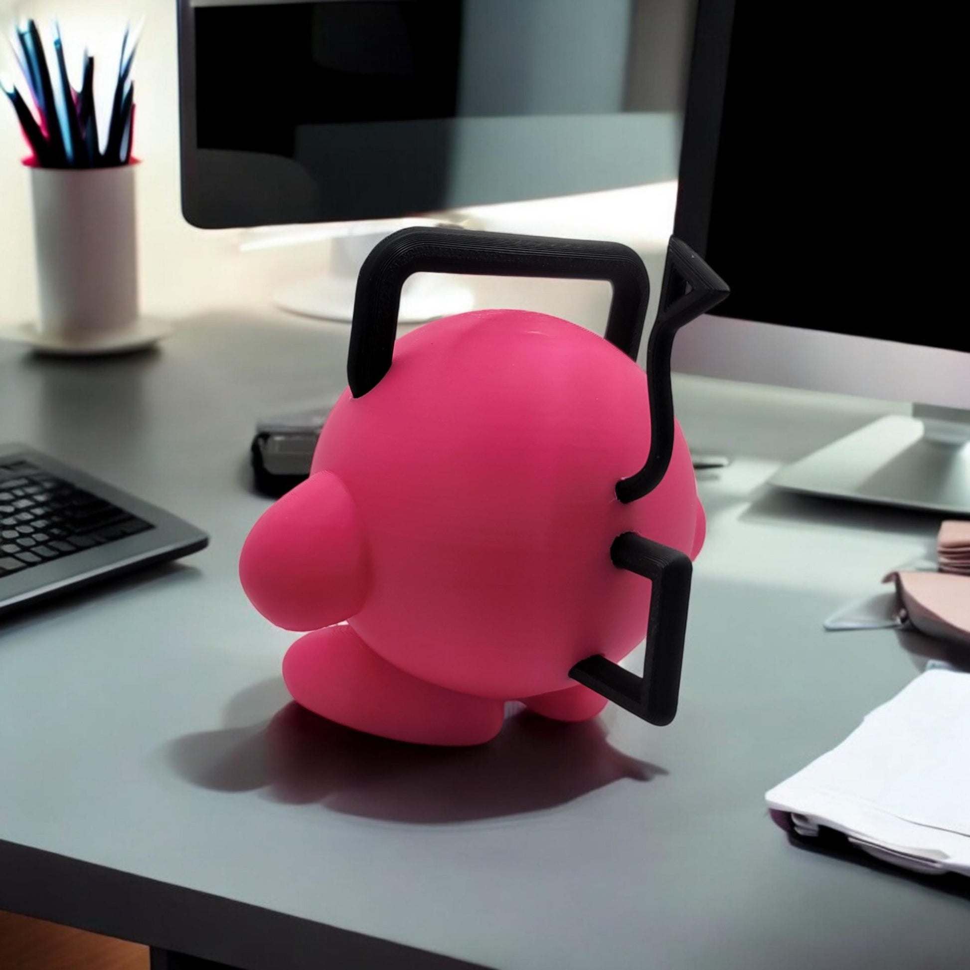 Pochita Kirby 3D Printed Model - Kirby Game Collectible Figurine fan art desk pet image 5