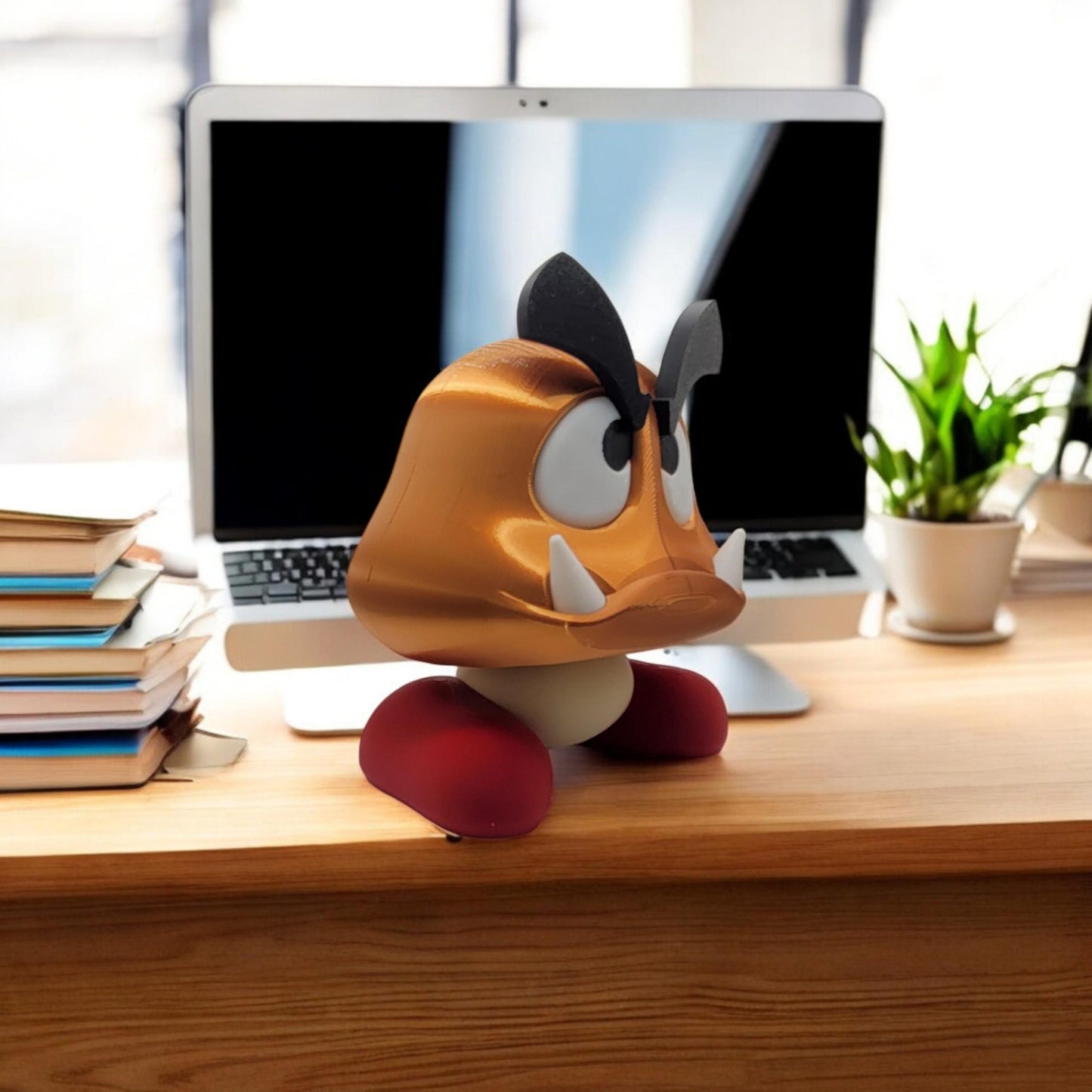 Goomba Piggy Bank 3D Printed Model - Banks Game Collectible Figurine fan art desk pet image 1