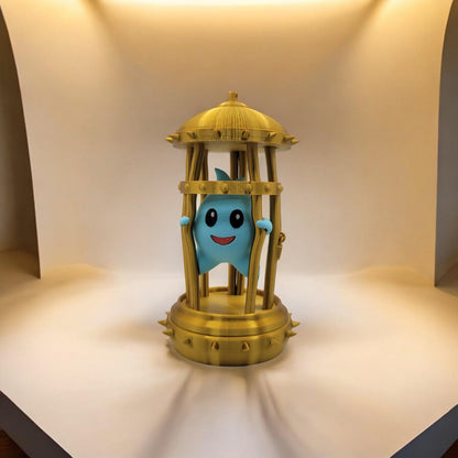 Lumalee in Cage 3D Printed Model - Super Mario Bros Game Collectible Figurine fan art desk pet image 8