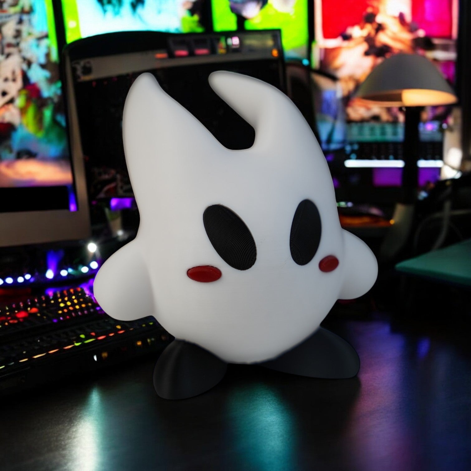Hornet Kirby 3D Printed Model - Hollow Knight Crossover Desk Figurine image 0