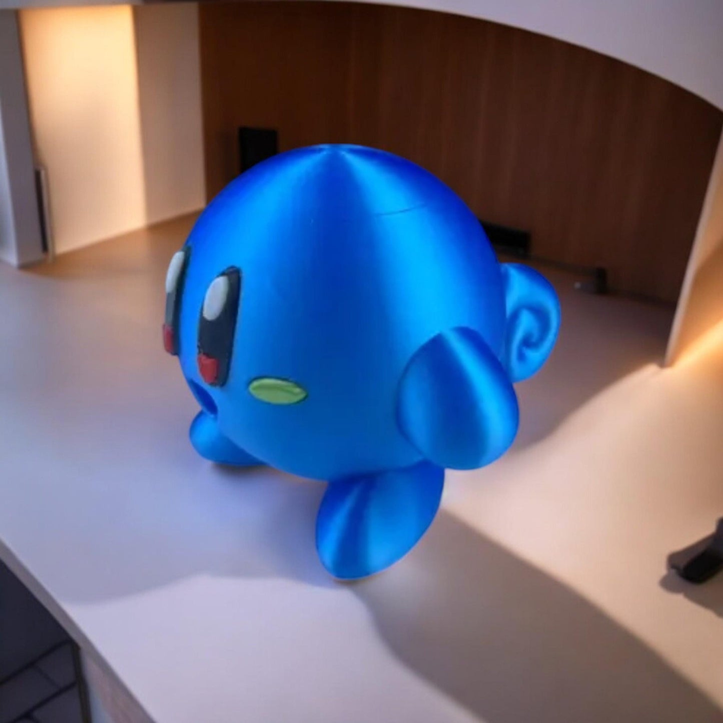 Squirtle Kirby 3D Printed Model - Kirby Game Collectible Figurine fan art desk pet image 1