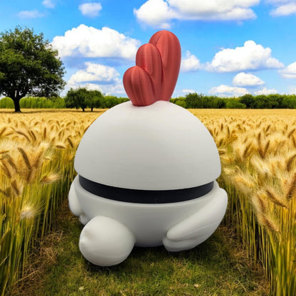 Chikipi Pokeball 3D Printed Model - Palworld Game Collectible Figurine fan art desk pet image 1