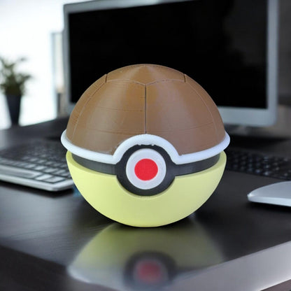 squirtle pokeball 3D Printed Model - Poke Balls Game Collectible Figurine fan art desk pet image 0