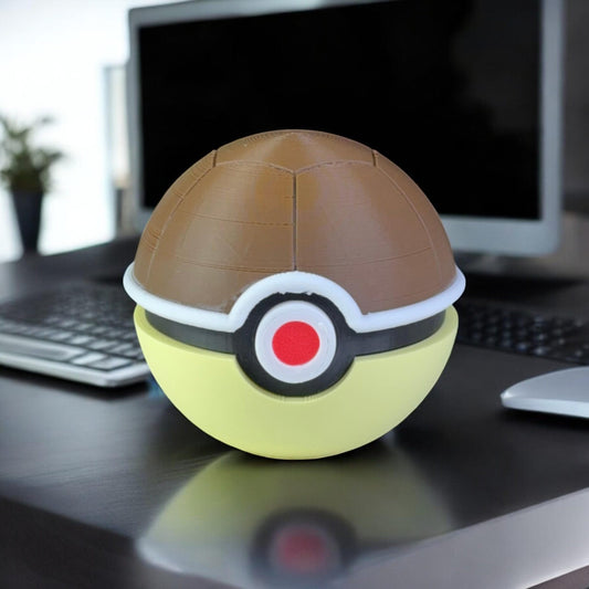 squirtle pokeball 3D Printed Model - Poke Balls Game Collectible Figurine fan art desk pet image 0