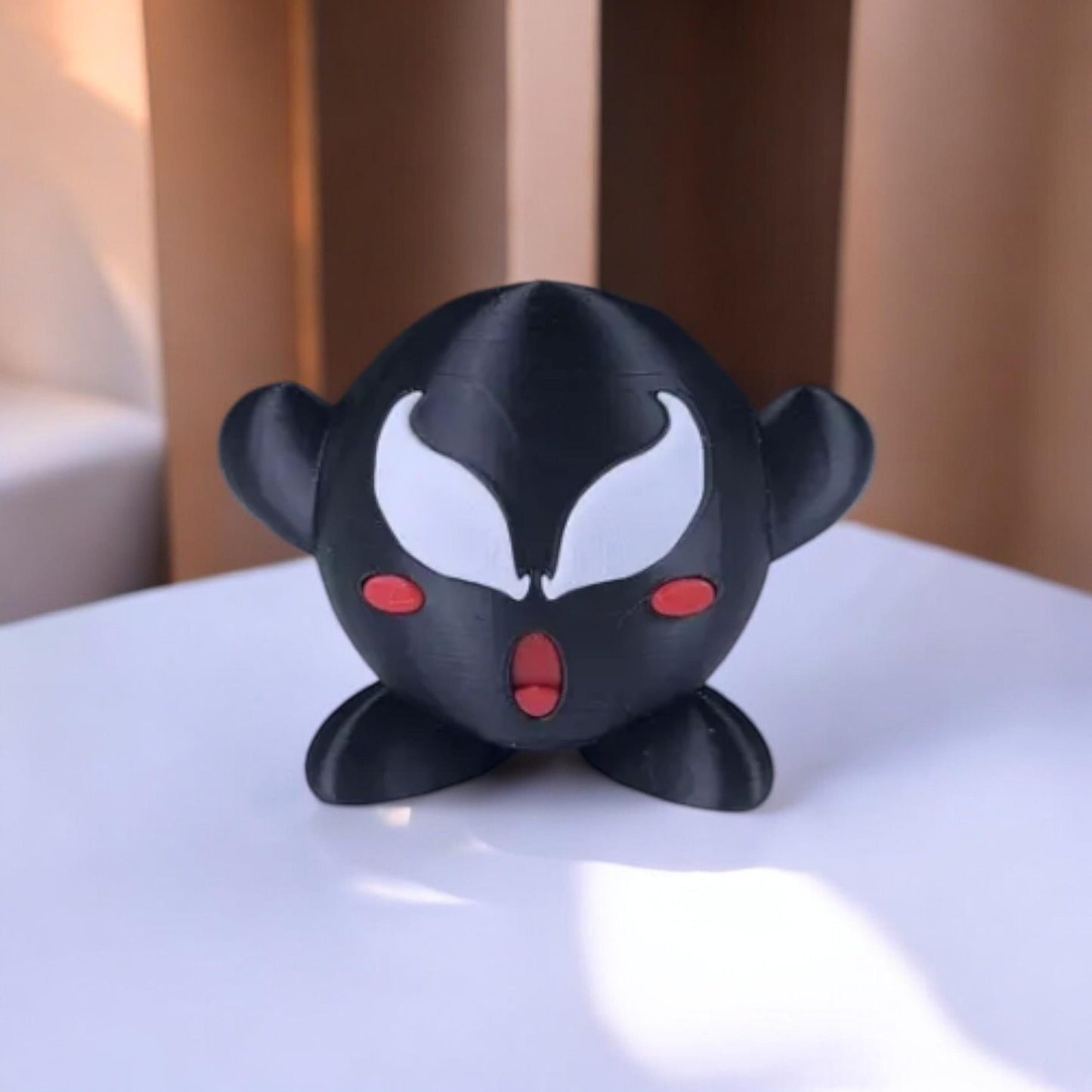Venom Kirby 3D Printed Model - Kirby Game Collectible Figurine fan art desk pet image 1